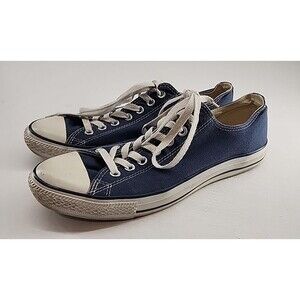 Converse W 12 M 10 | Unisex Chuck Taylor All Stars Blue Canvas Low Top Sneakers